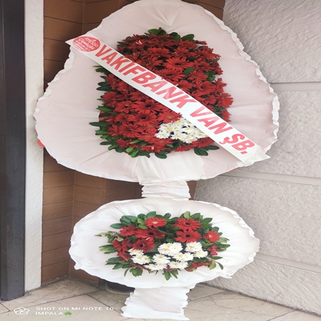 Çelenk Çiftli Canlı Gerbera
